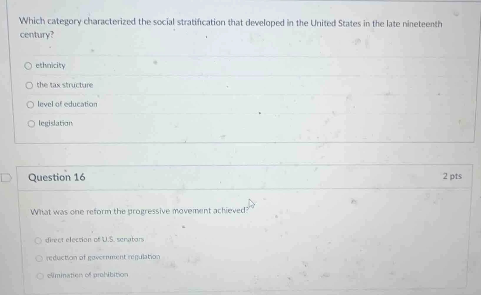 which category characterized the social stratification that developed i…