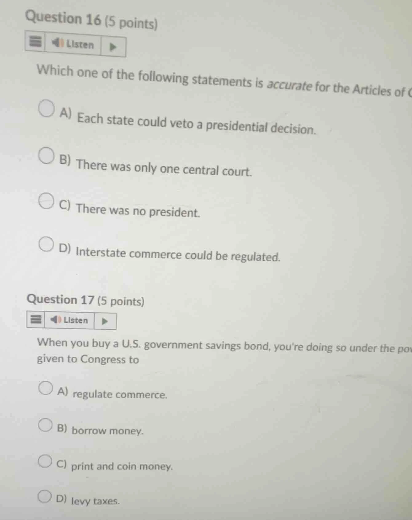 question 16 (5 points) listen which one of the following statements is …
