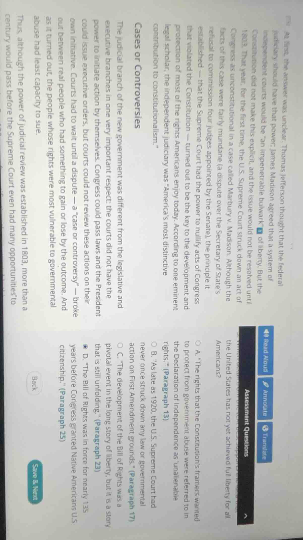 which of the following best supports the idea that the united states ha…