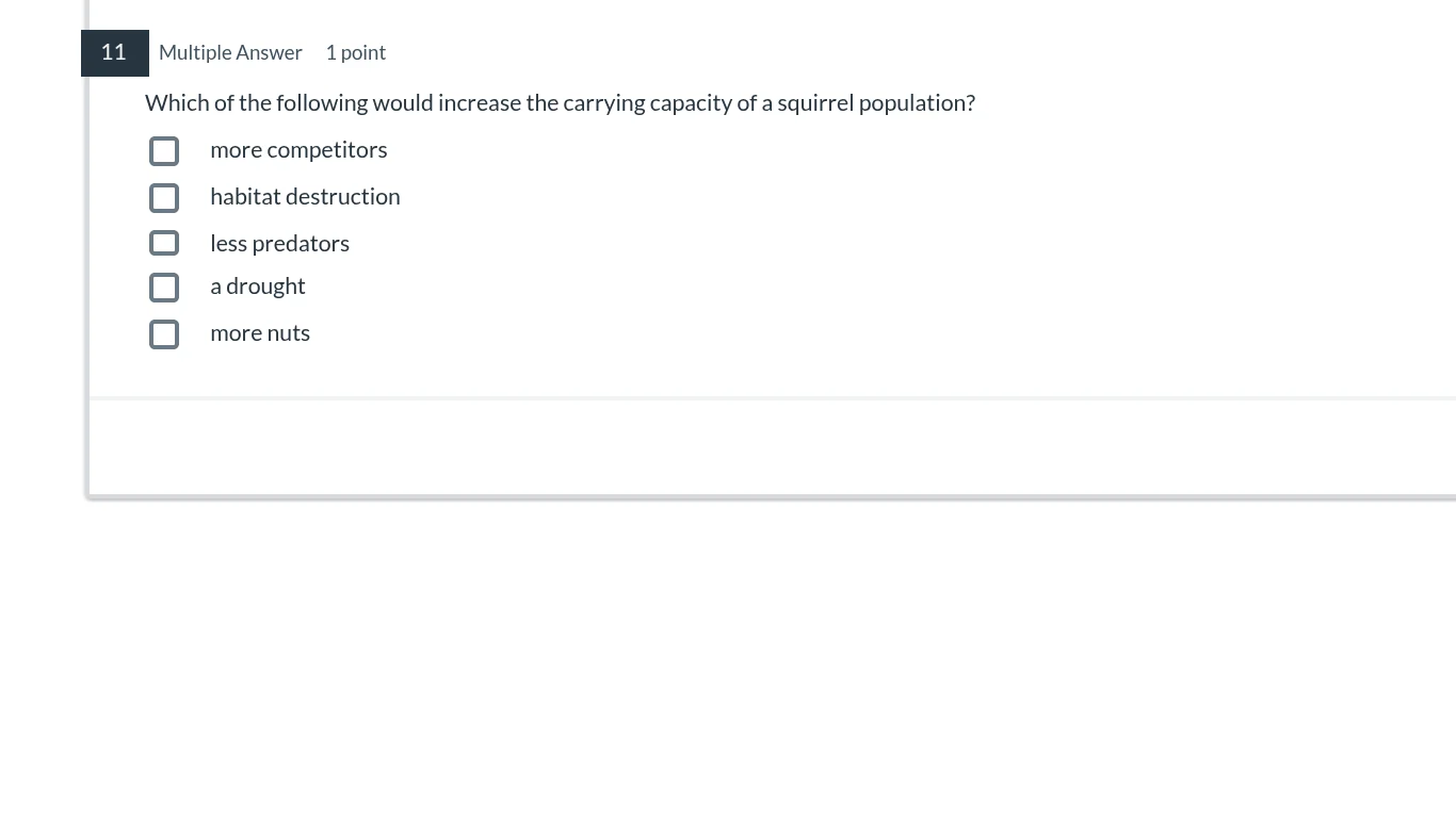 11 multiple answer 1 point which of the following would increase the ca…