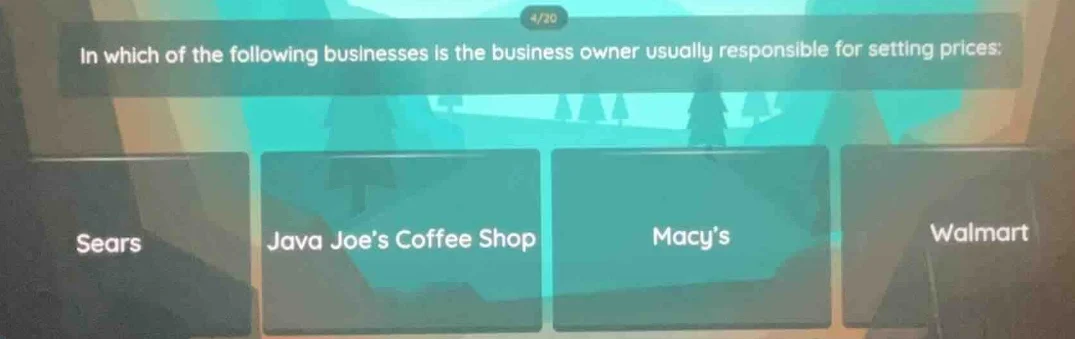in which of the following businesses is the business owner usually resp…