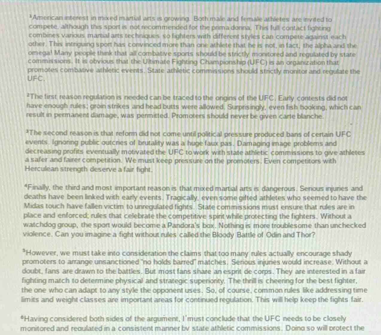 ¹american interest in mixed martial arts is growing. both male and fema…