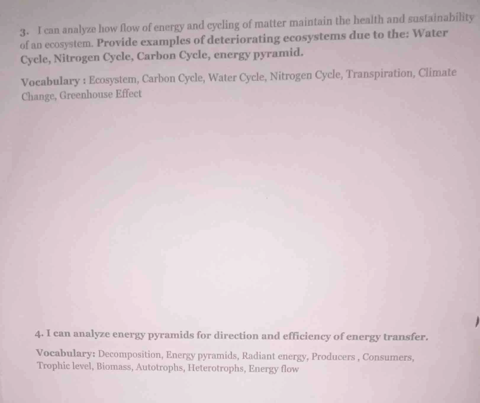 3. i can analyze how flow of energy and cycling of matter maintain the …