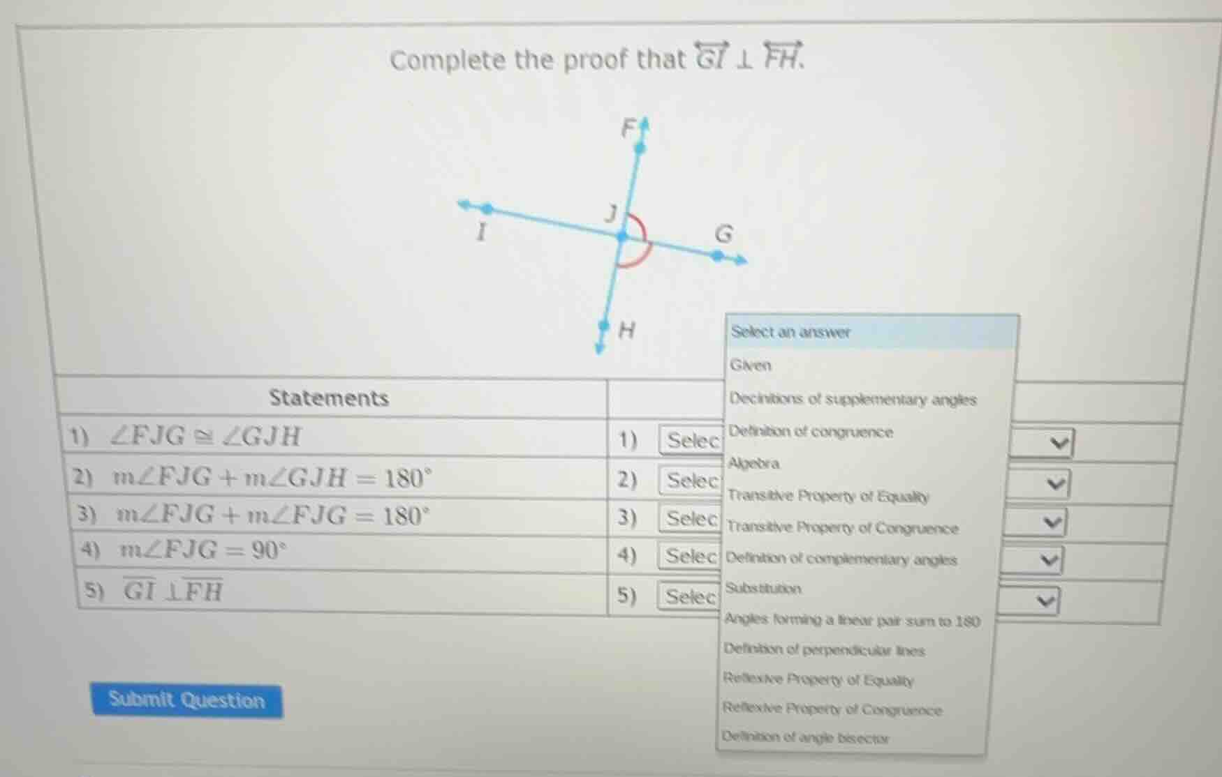 complete the proof that \\(\\overleftrightarrow{gi} \\perp \\overleftri…
