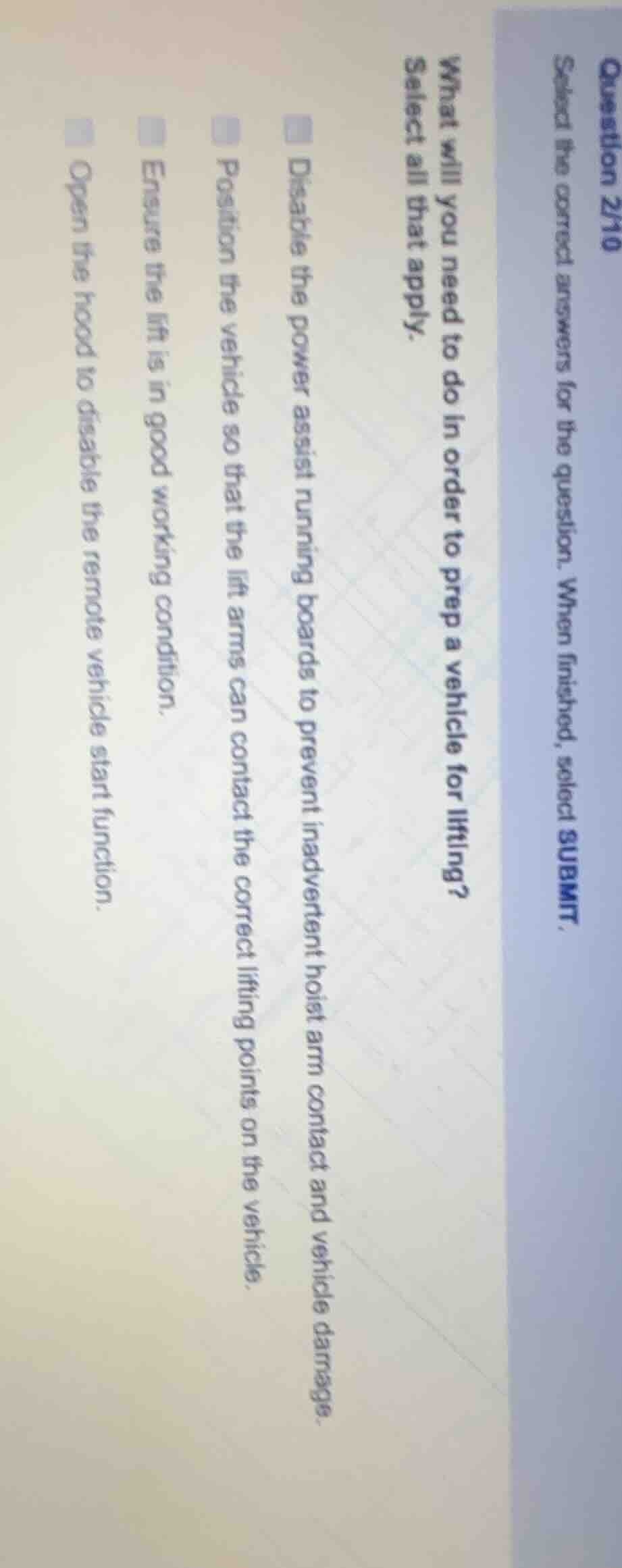 question 2/10 select the correct answers for the question. when finishe…