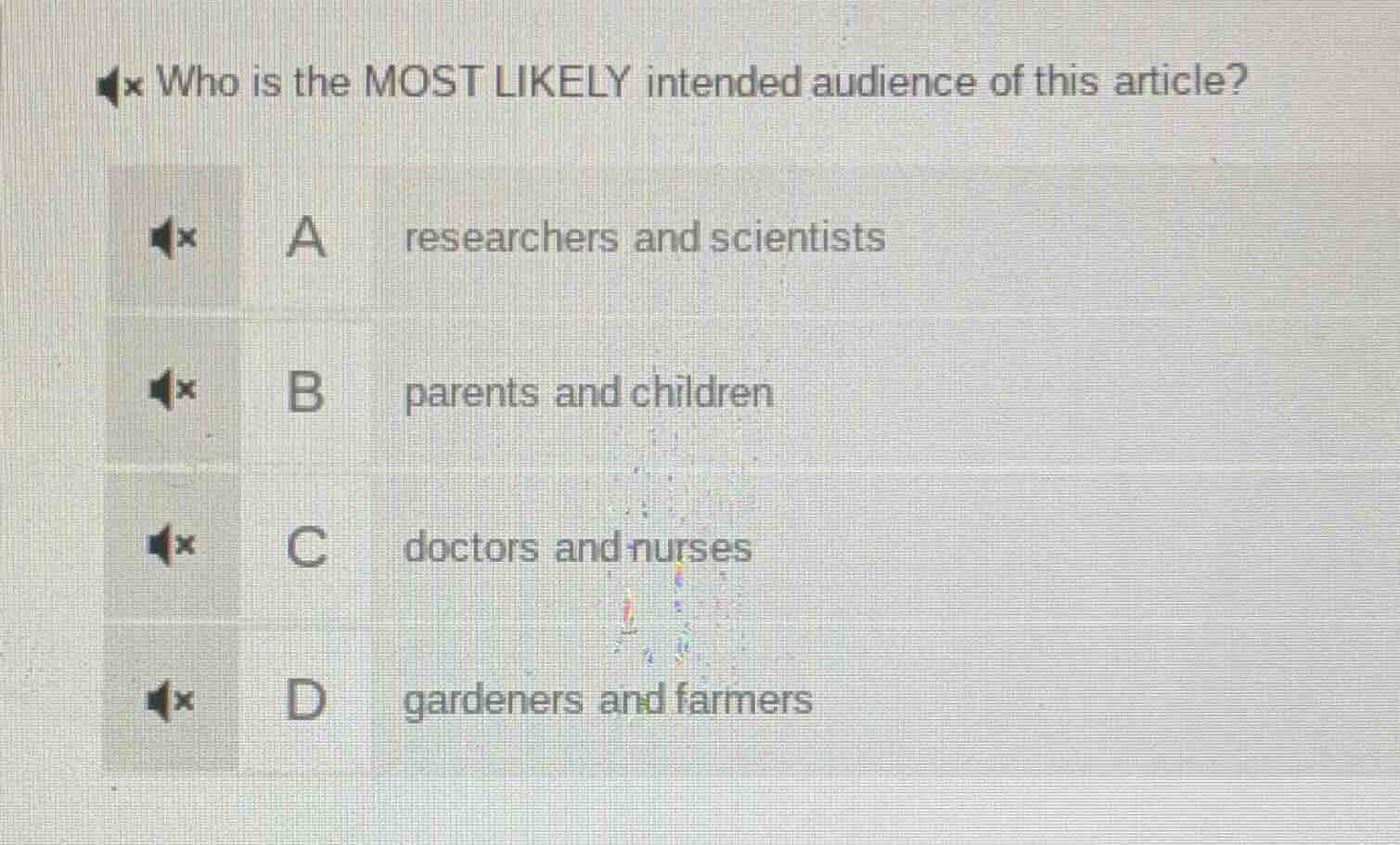 who is the most likely intended audience of this article? a researchers…
