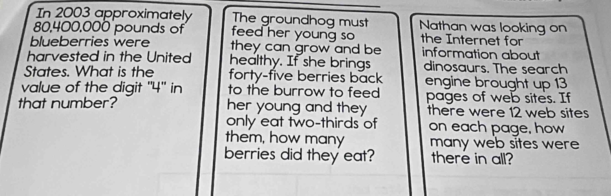 in 2003 approximately 80,400,000 pounds of blueberries were harvested i…