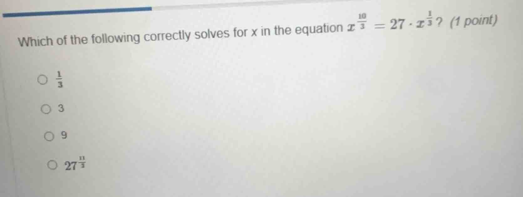 which of the following correctly solves for x in the equation ( x^{\fra…