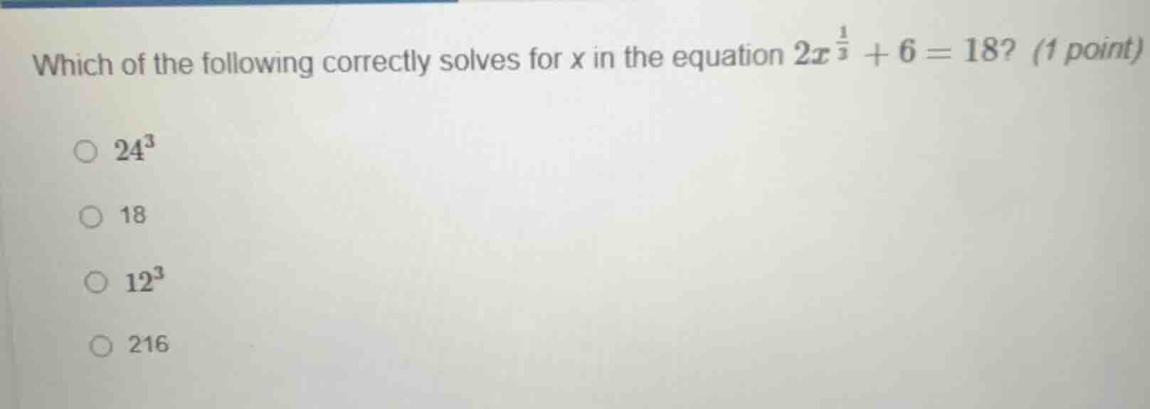 which of the following correctly solves for x in the equation $2x^{\\fr…
