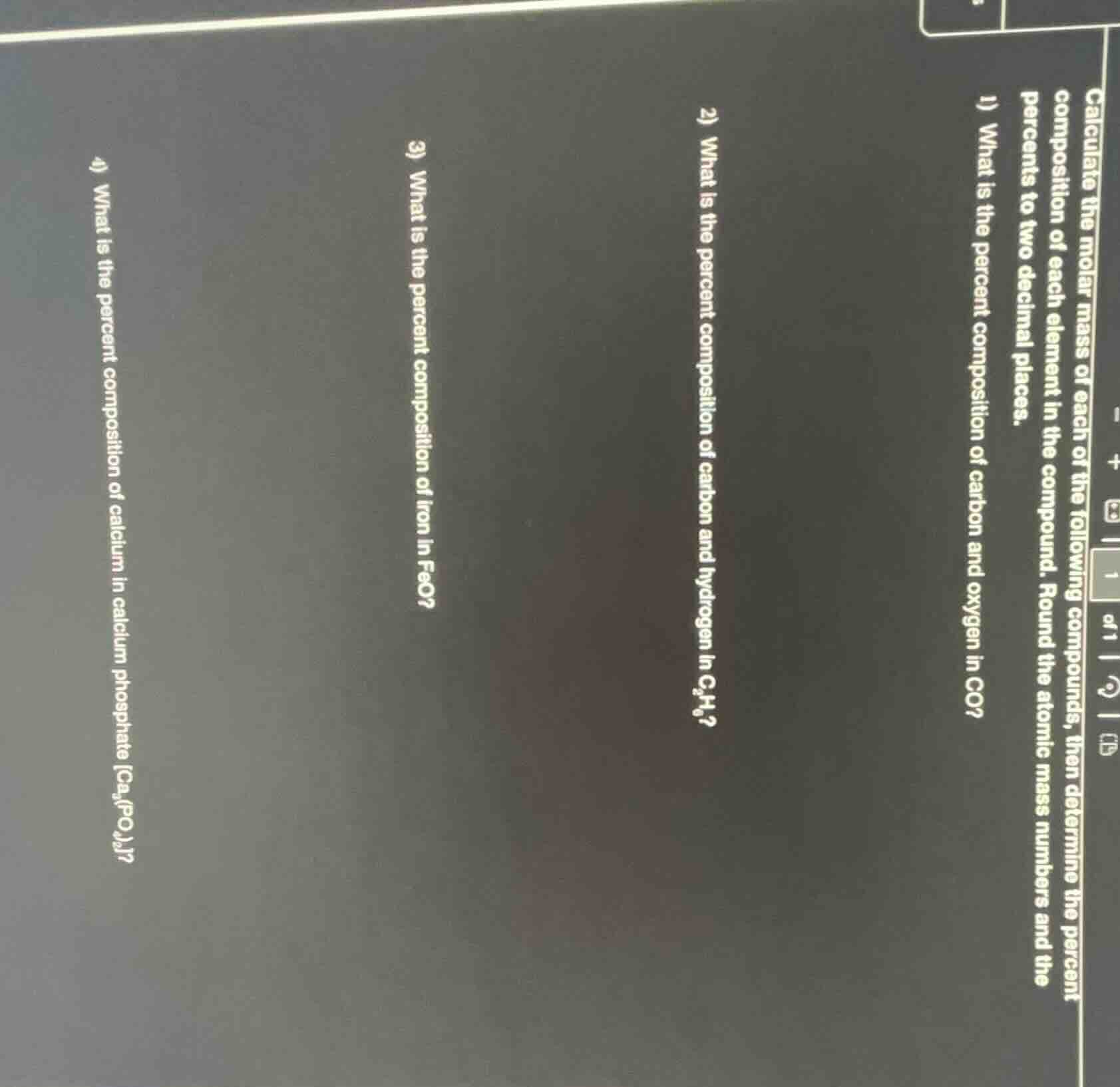 calculate the molar mass of each of the following compounds, then deter…