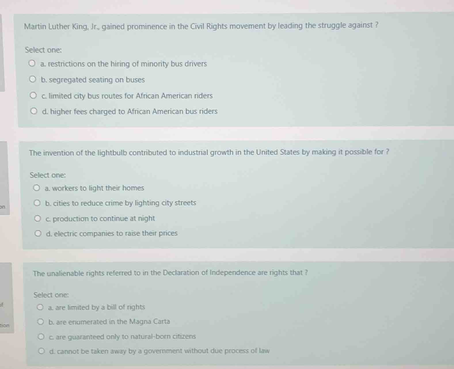 martin luther king, jr., gained prominence in the civil rights movement…