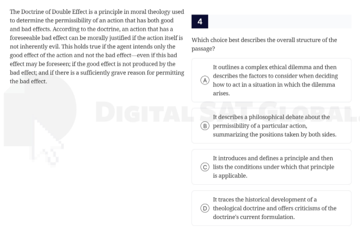 the doctrine of double effect is a principle in moral theology used to …