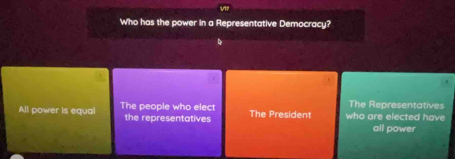 who has the power in a representative democracy? all power is equal; th…