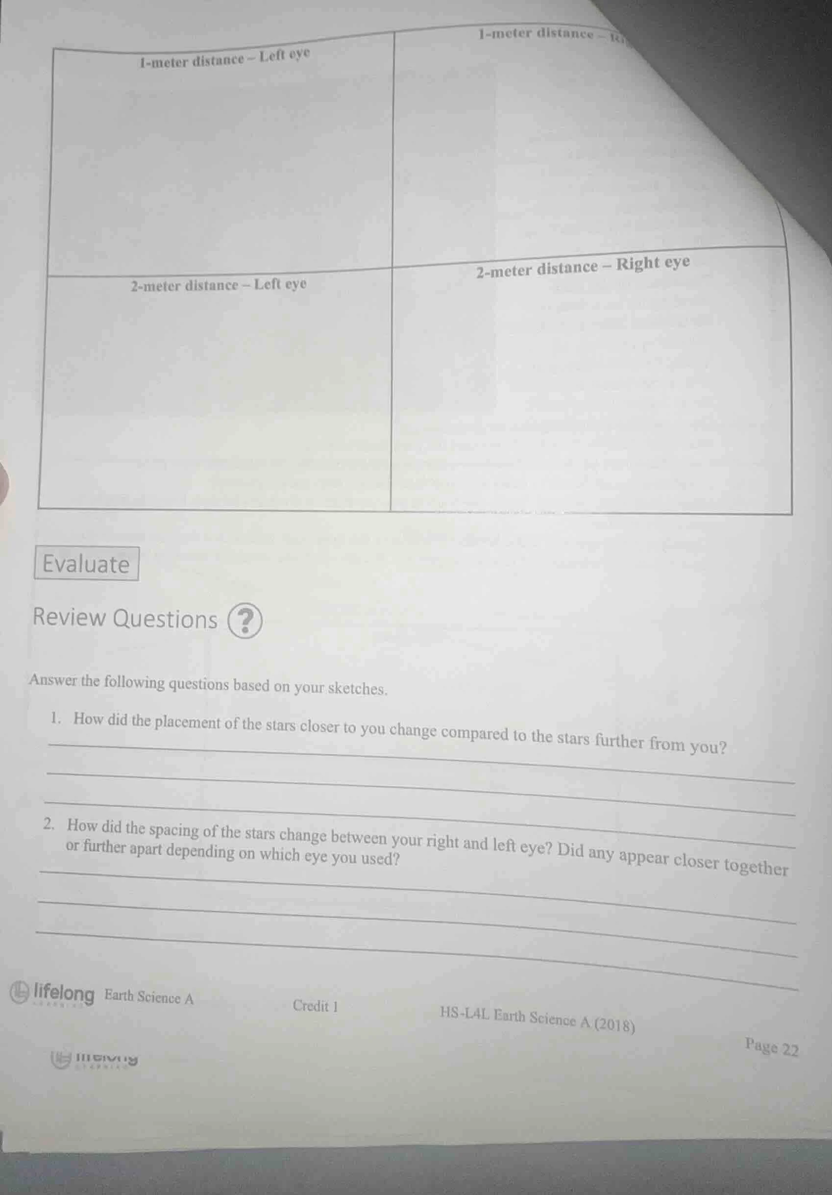 evaluate review questions answer the following questions based on your …