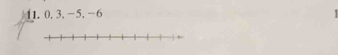 11. 0, 3, -5, -6