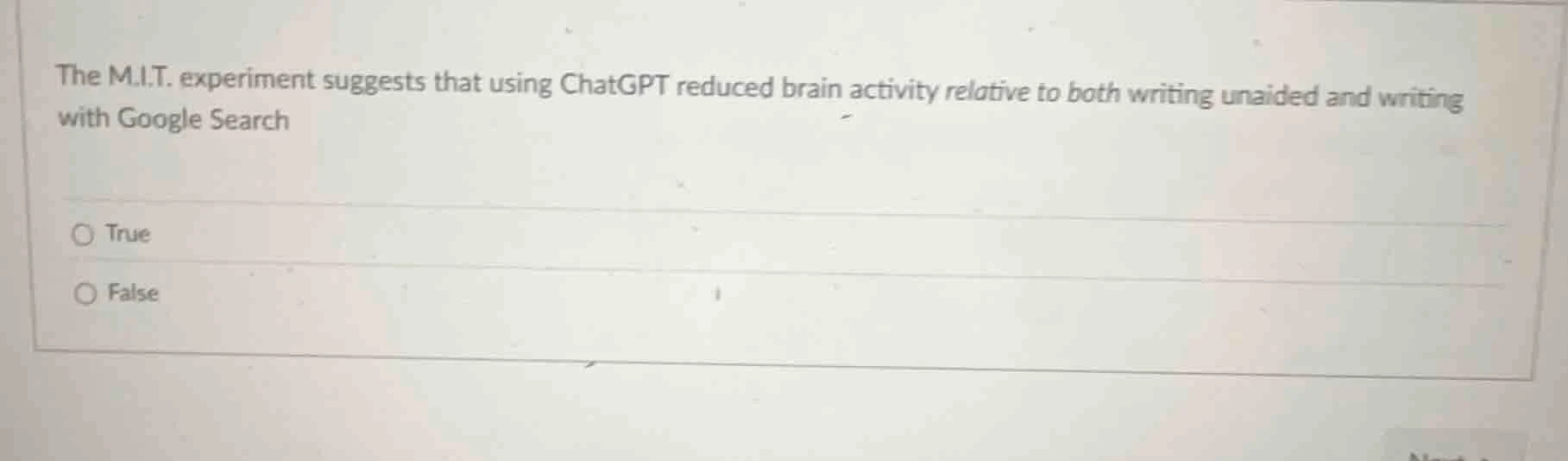 the m.i.t. experiment suggests that using chatgpt reduced brain activit…