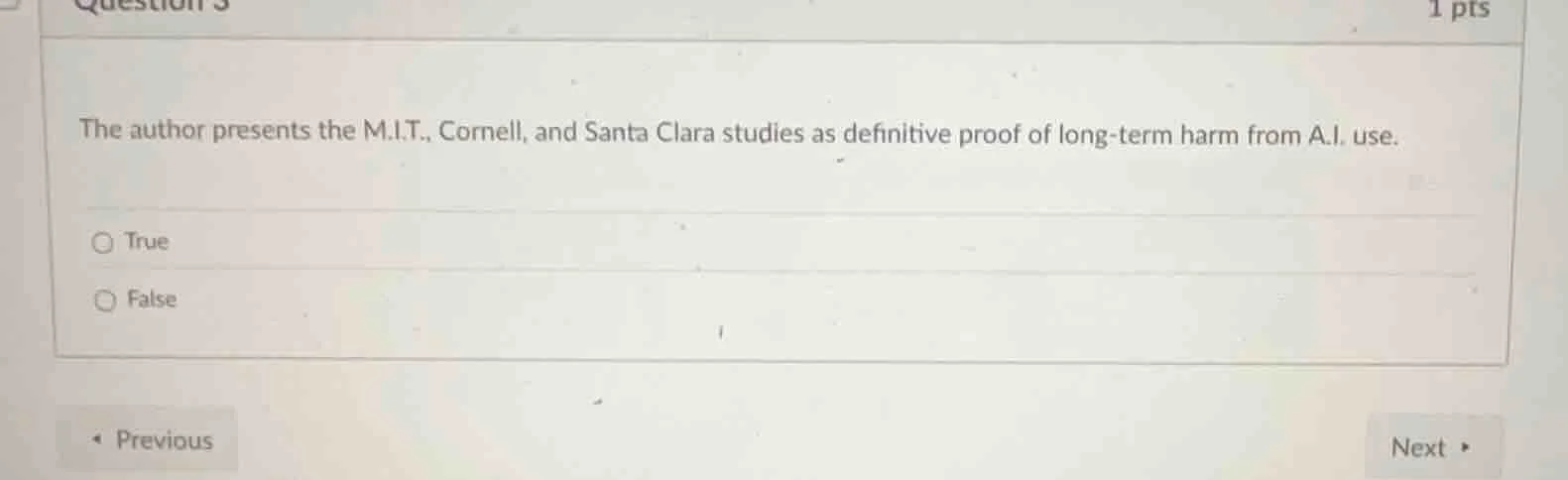 the author presents the m.i.t., cornell, and santa clara studies as def…