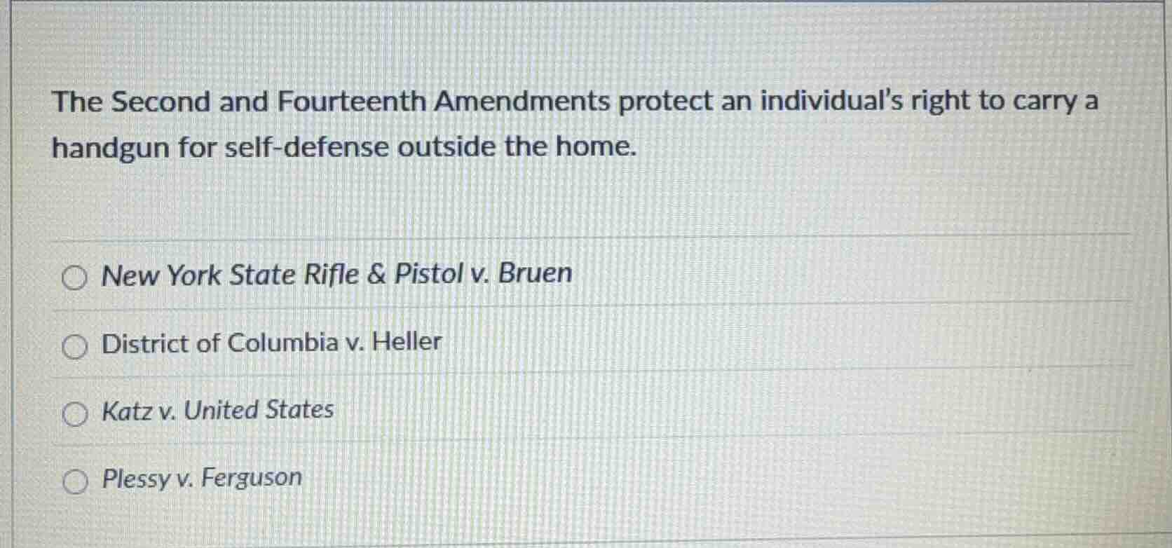 the second and fourteenth amendments protect an individual’s right to c…