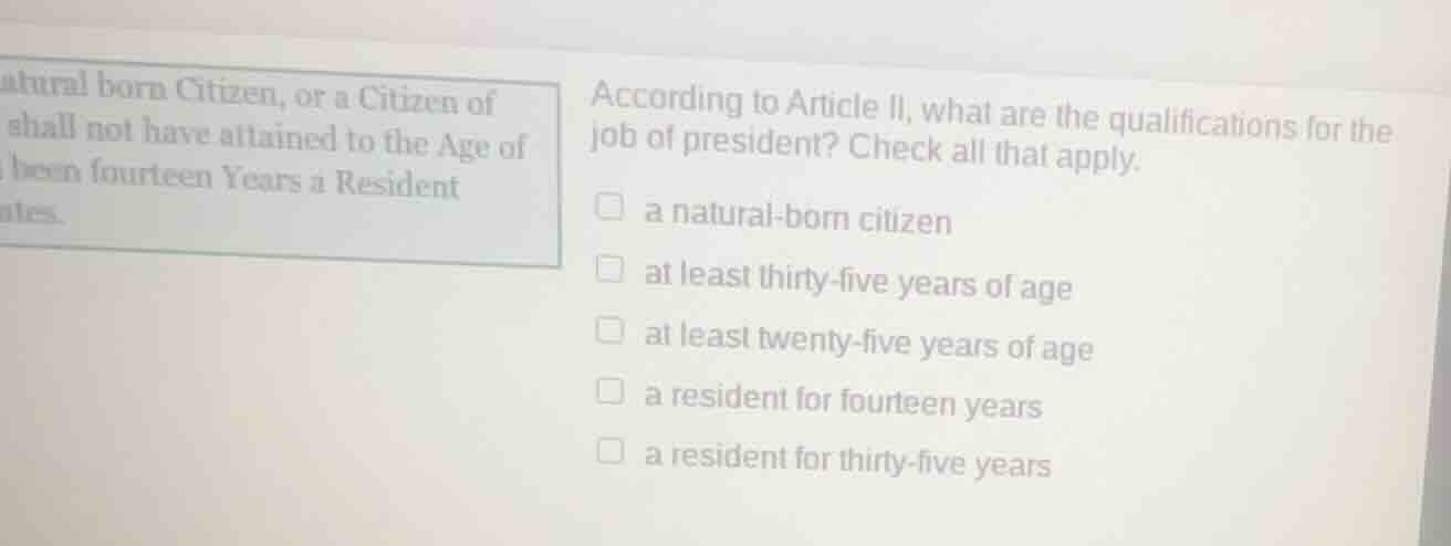 according to article ii, what are the qualifications for the job of pre…