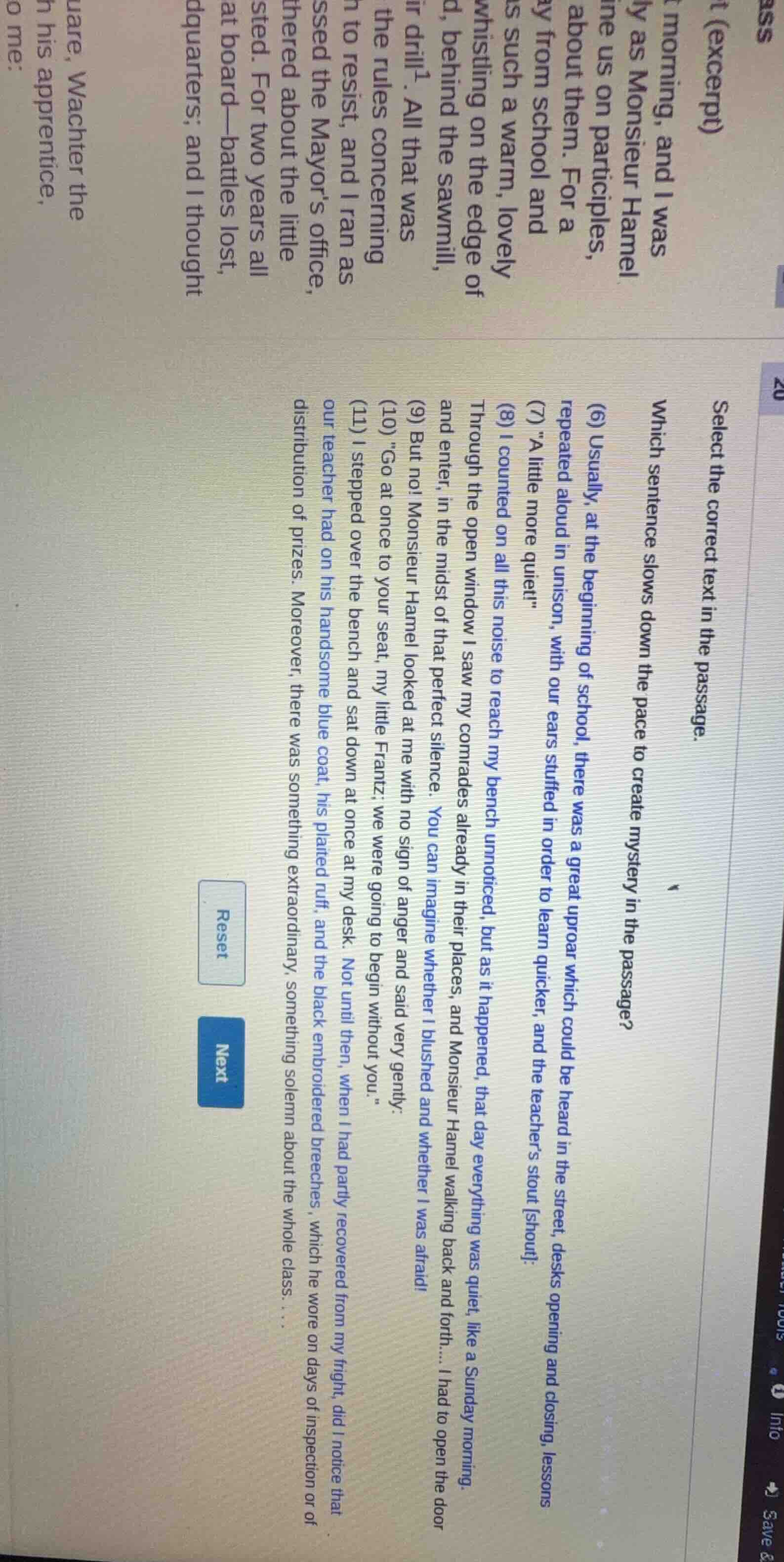 select the correct text in the passage. which sentence slows down the p…