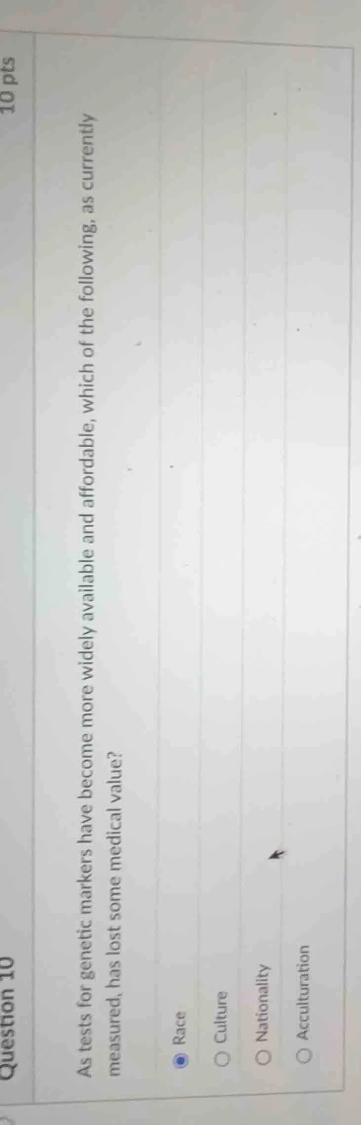 question 10 10 pts as tests for genetic markers have become more widely…