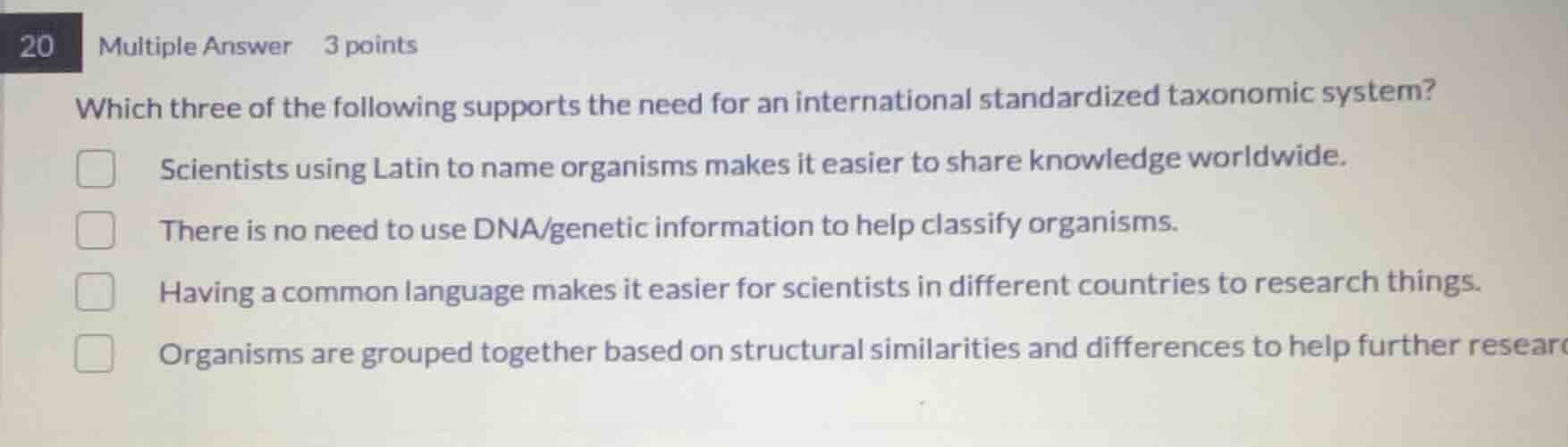 20 multiple answer 3 points which three of the following supports the n…