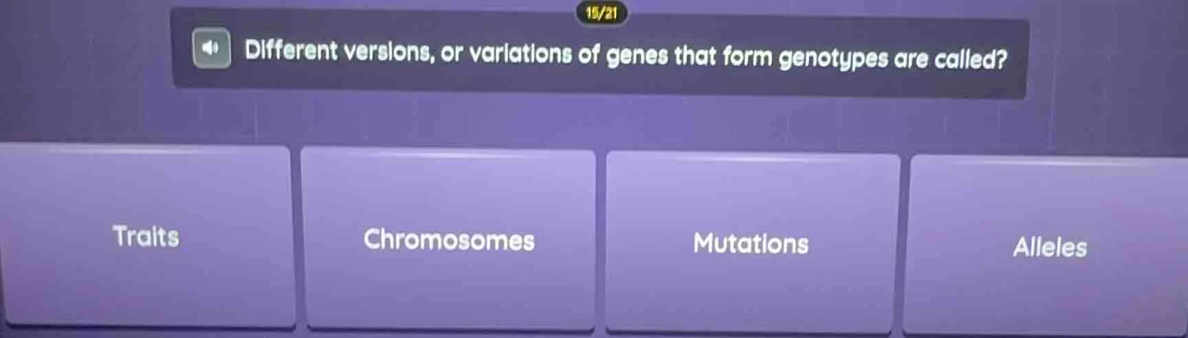 different versions, or variations of genes that form genotypes are call…