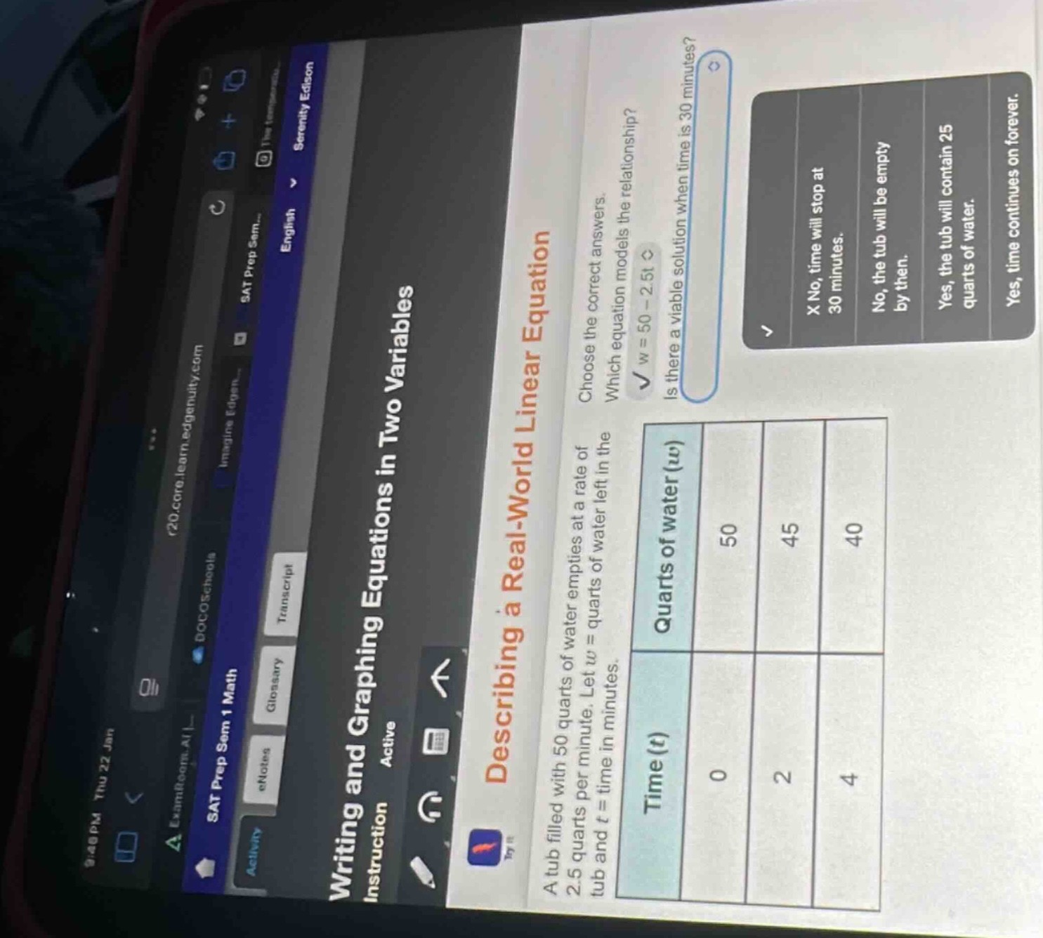 writing and graphing equations in two variables instruction active desc…