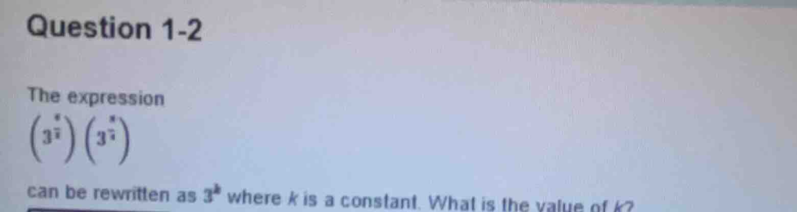 question 1-2 the expression \\(\\left(3^{\\frac{4}{7}}\ ight)\\left(3^{…