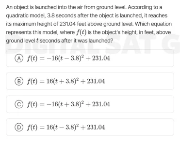 an object is launched into the air from ground level. according to a qu…