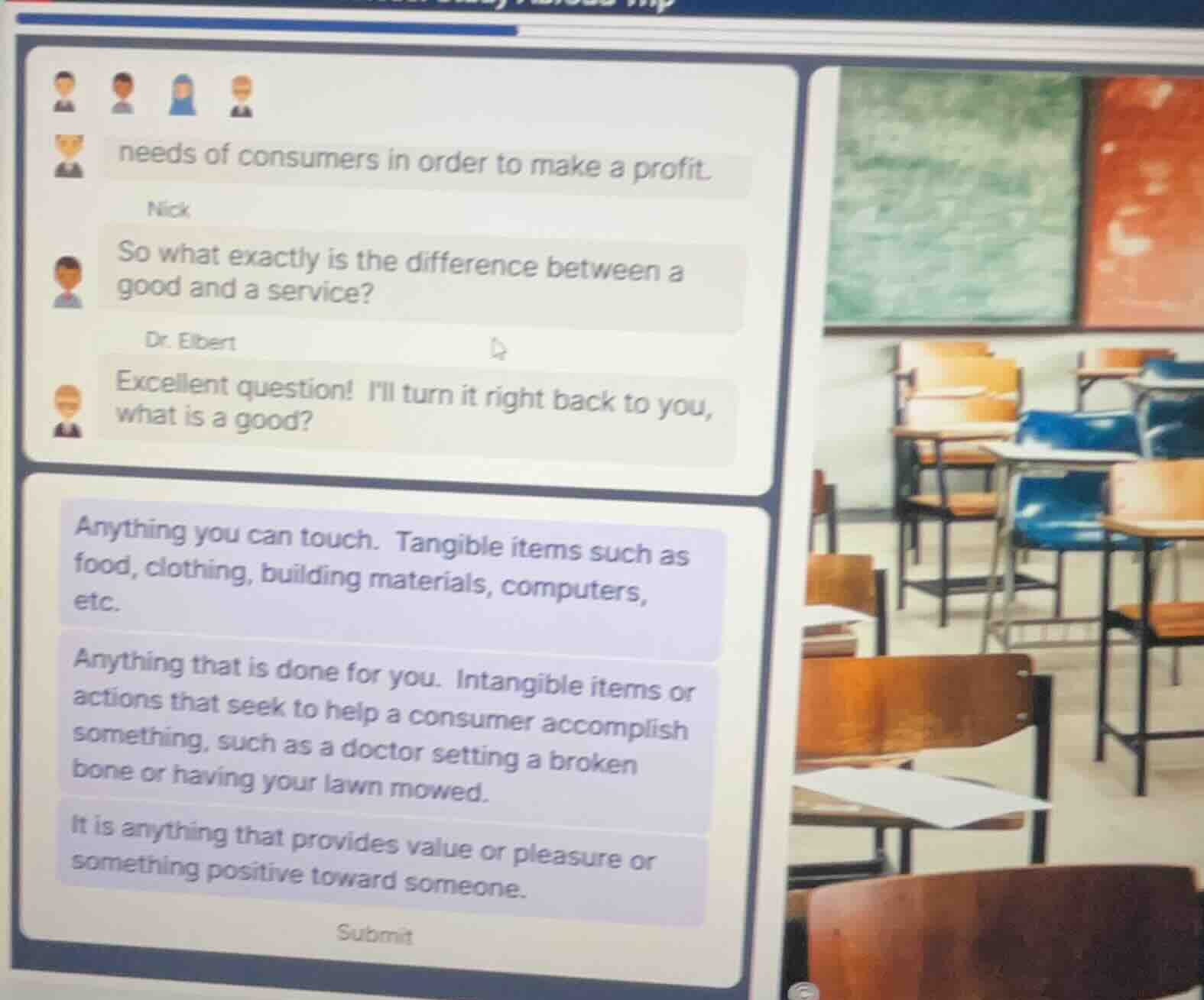 needs of consumers in order to make a profit. nick so what exactly is t…