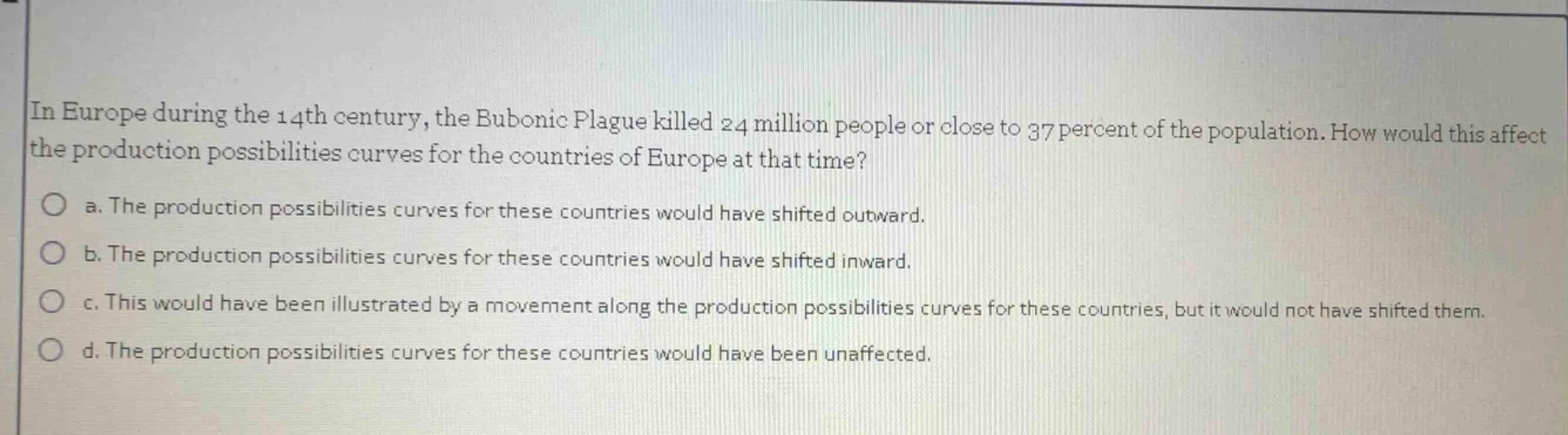 in europe during the 14th century, the bubonic plague killed 24 million…