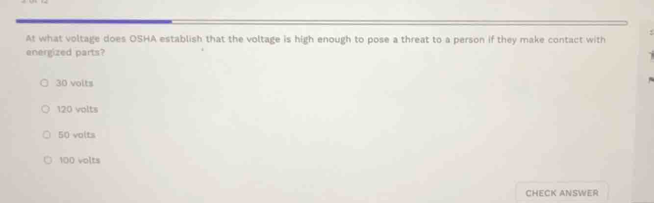at what voltage does osha establish that the voltage is high enough to …