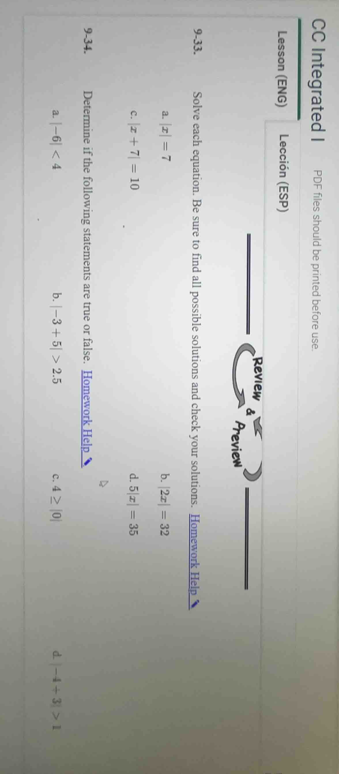 9-33. solve each equation. be sure to find all possible solutions and c…