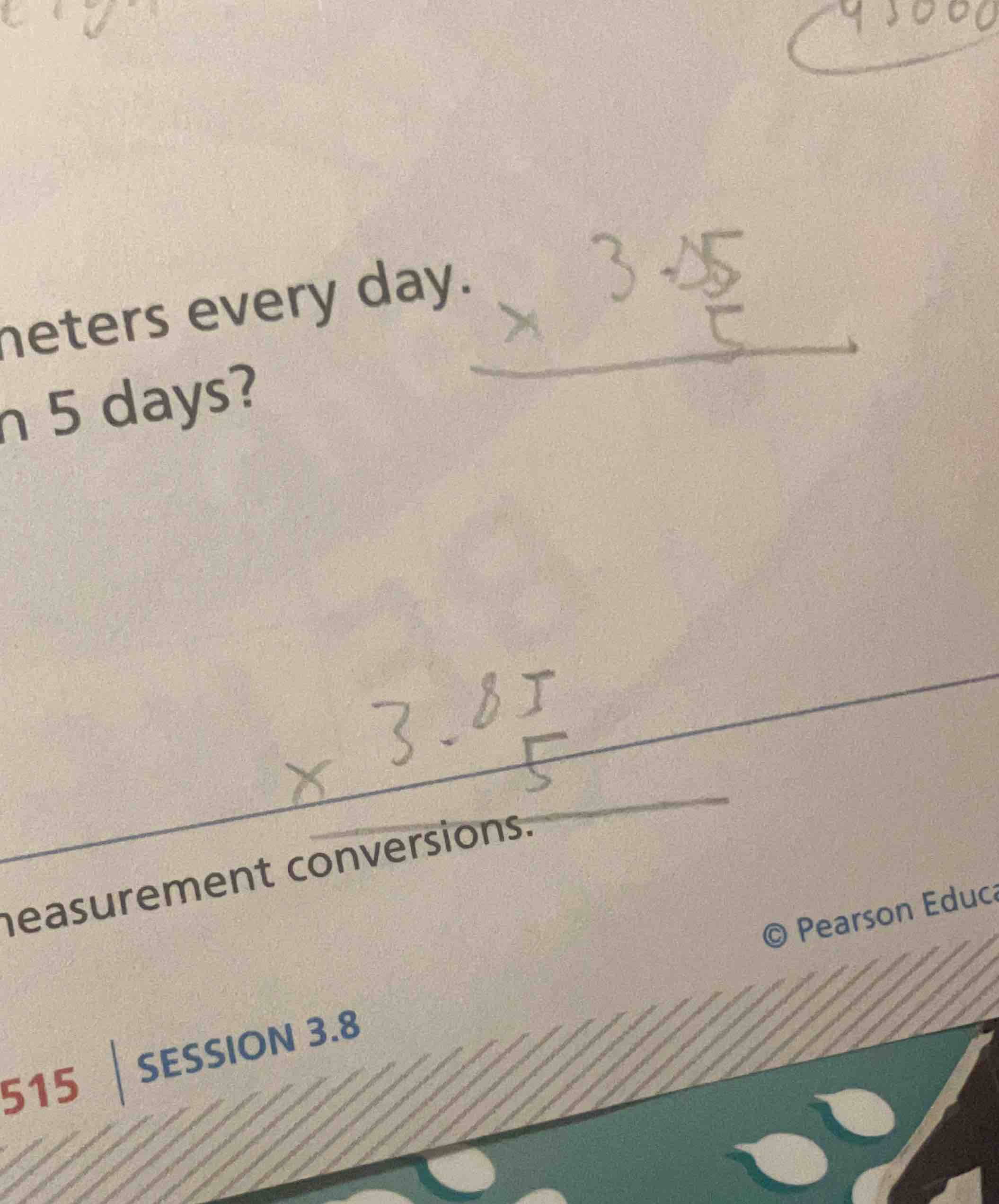 neters every day. 5 days? easurement conversions. 515 | session 3.8 © p…