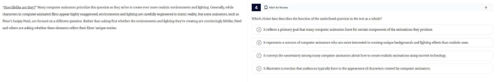 “how lifelike are they?” many computer animators prioritize this questi…