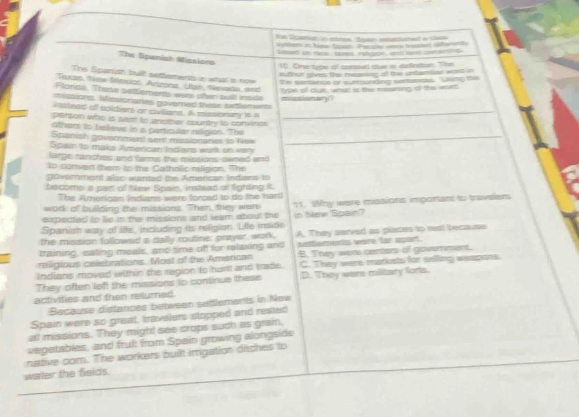 the spanish missions the spanish built settlements in what is now texas…