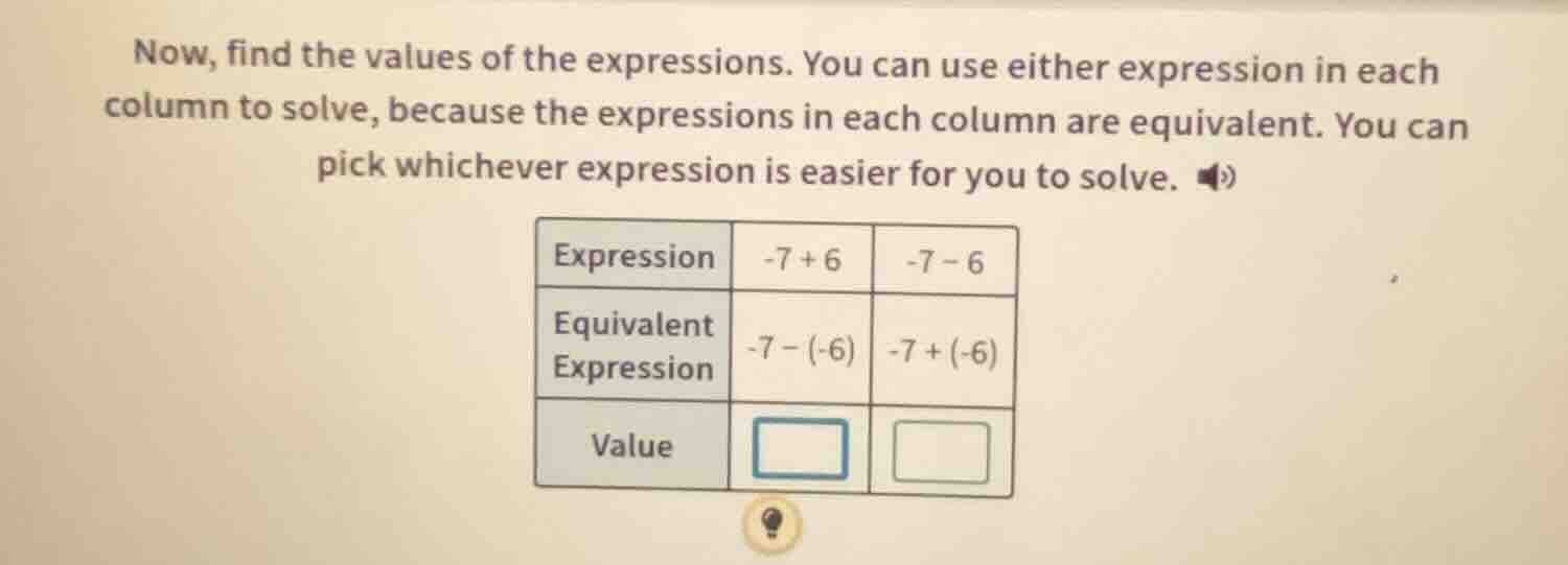 now, find the values of the expressions. you can use either expression …