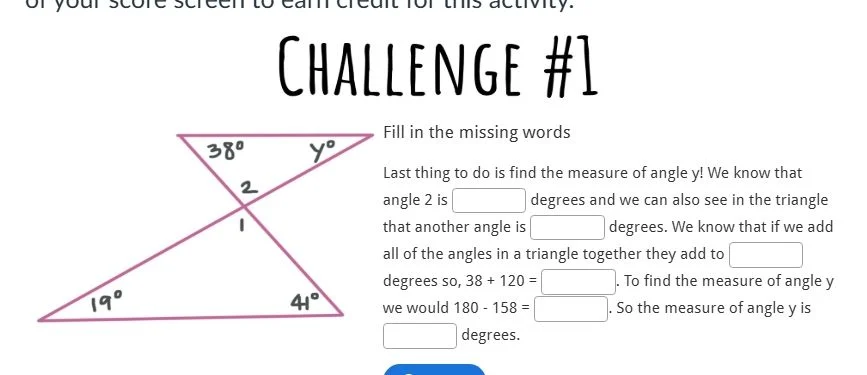 challenge #1 fill in the missing words last thing to do is find the mea…