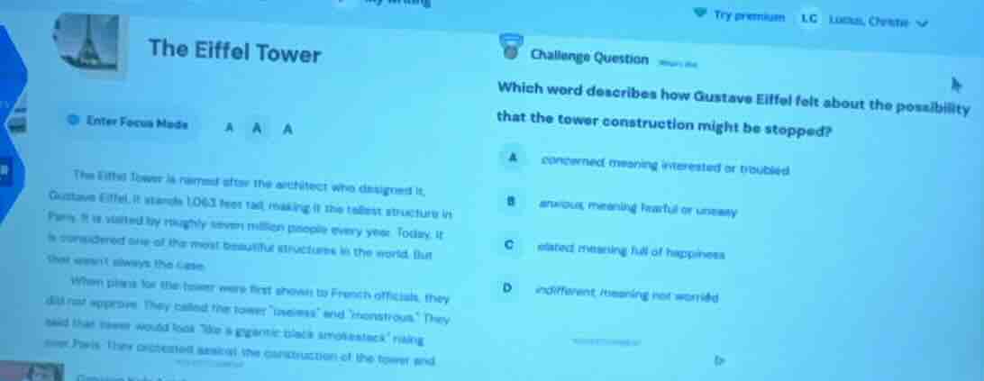 the eiffel tower enter focus mode the eiffel tower is named after the a…