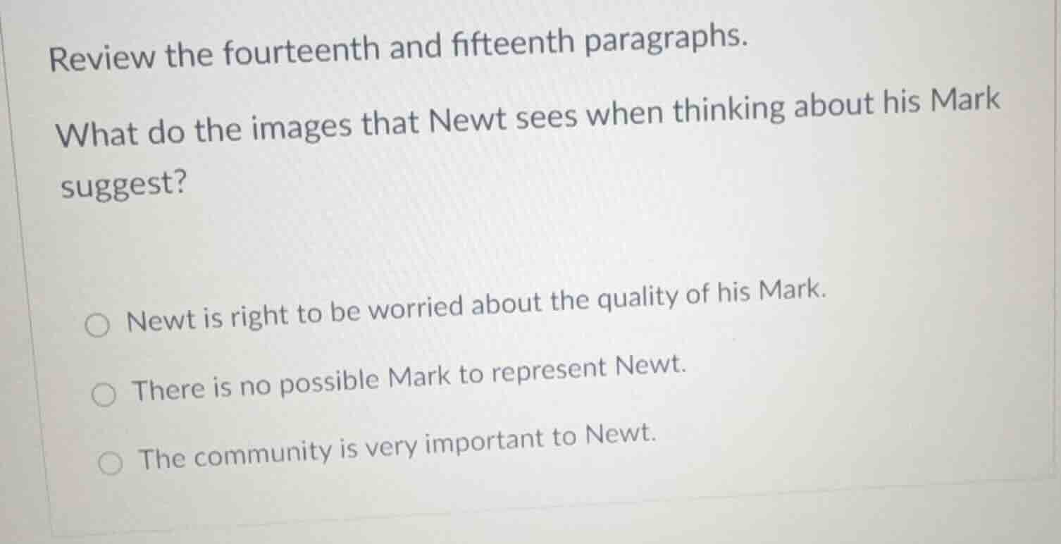 review the fourteenth and fifteenth paragraphs. what do the images that…