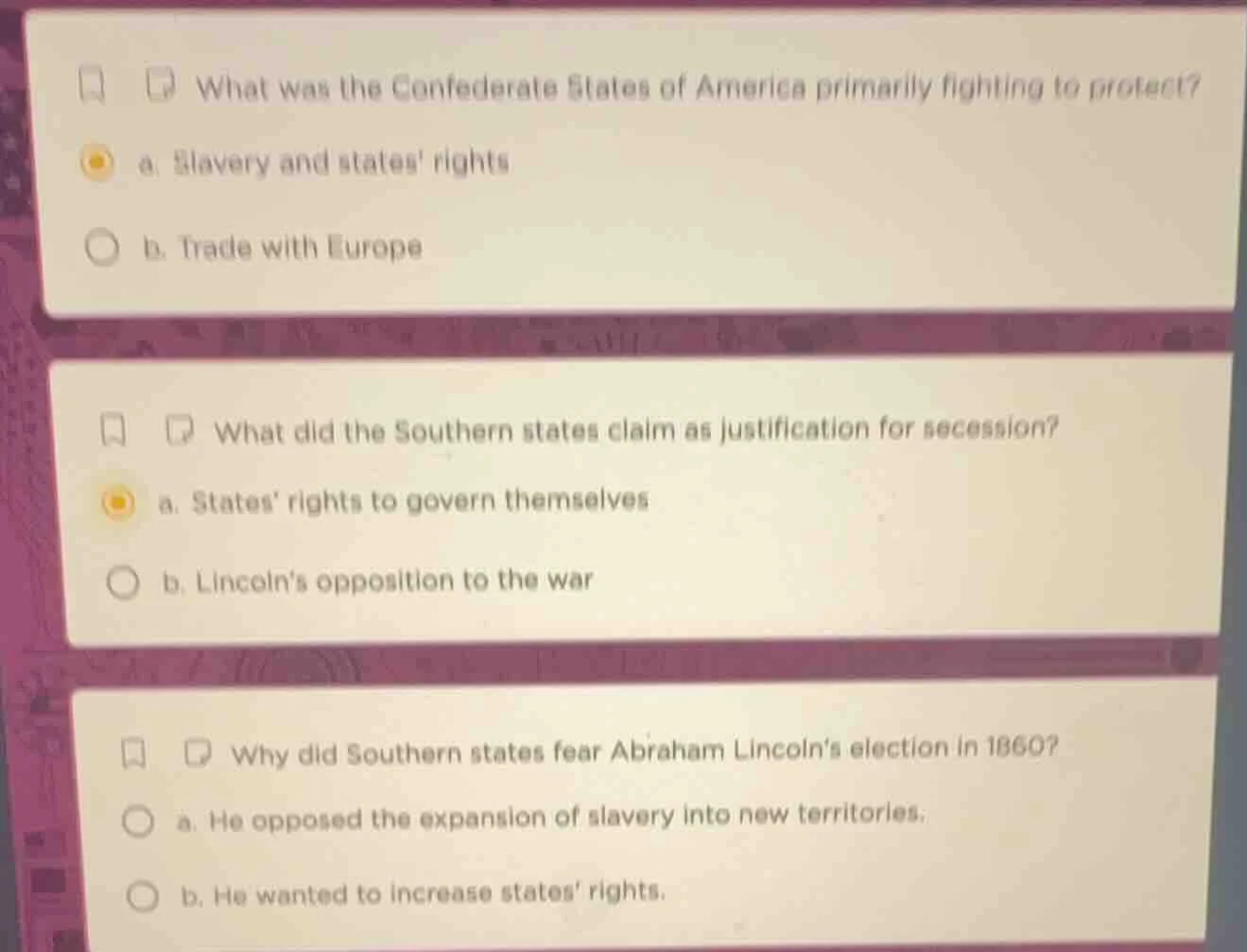 what was the confederate states of america primarily fighting to protec…