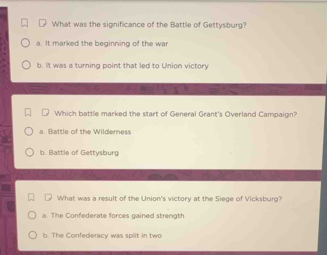 what was the significance of the battle of gettysburg? a. it marked the…