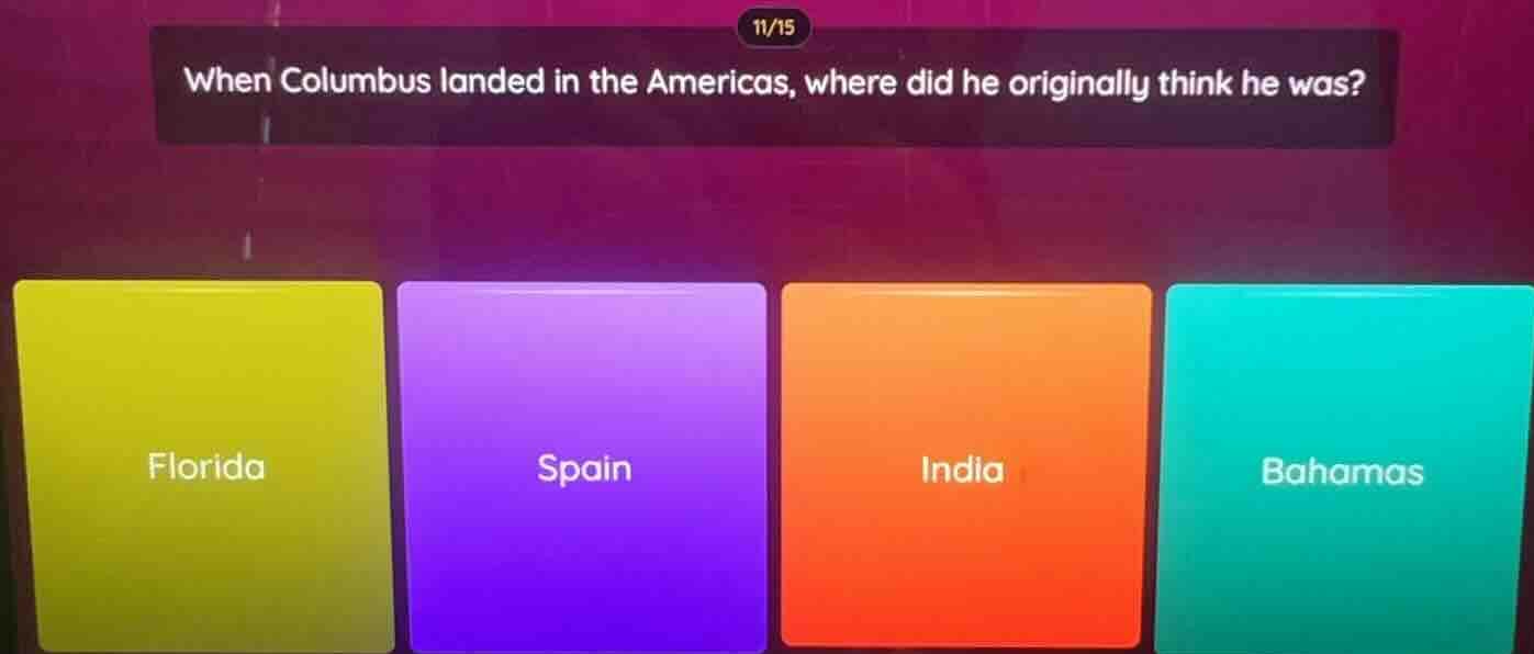 when columbus landed in the americas, where did he originally think he …