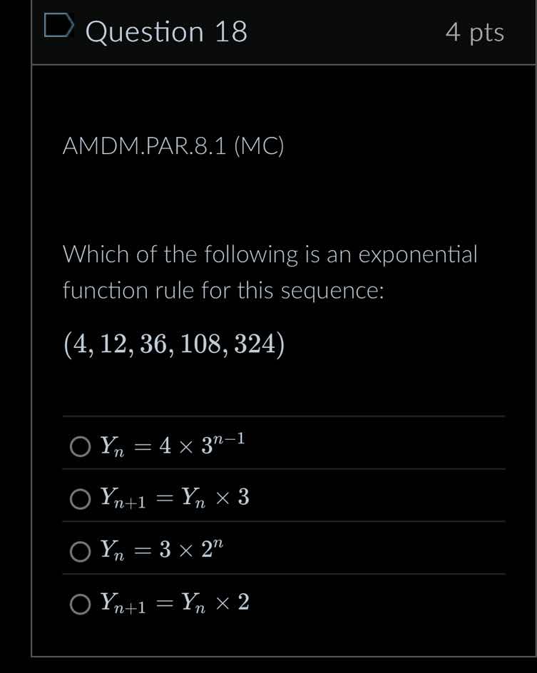 question 18 4 pts amdm.par.8.1 (mc) which of the following is an expone…