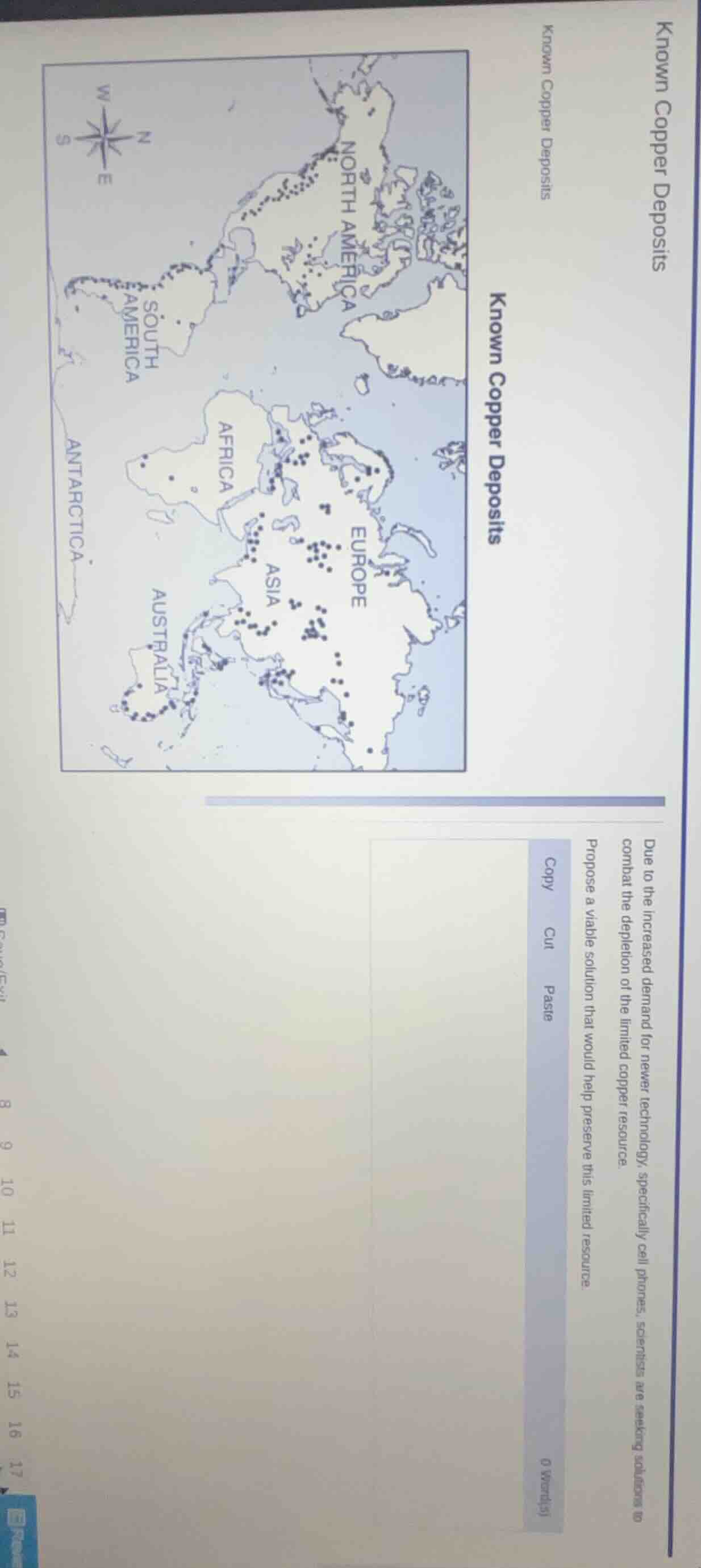 known copper deposits due to the increased demand for newer technology,…