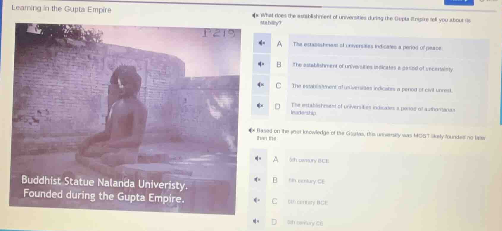learning in the gupta empire what does the establishment of universitie…