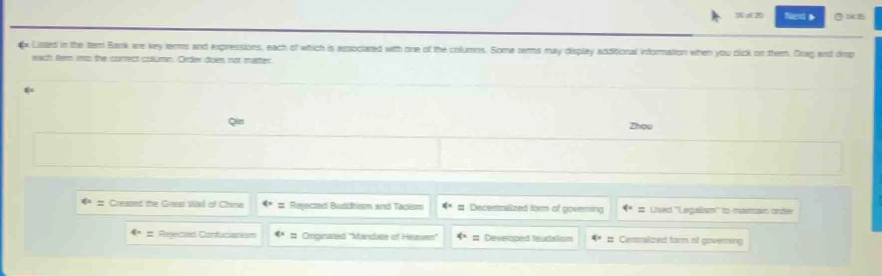listed in the item bank are key terms and expressions, each of which is…
