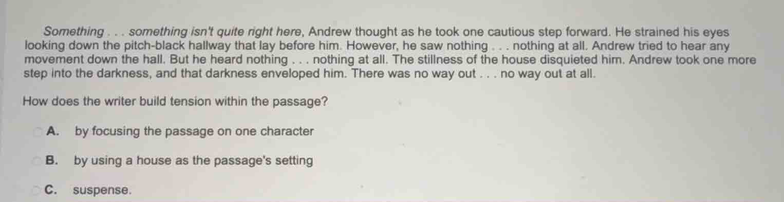 something... something isnt quite right here, andrew thought as he took…