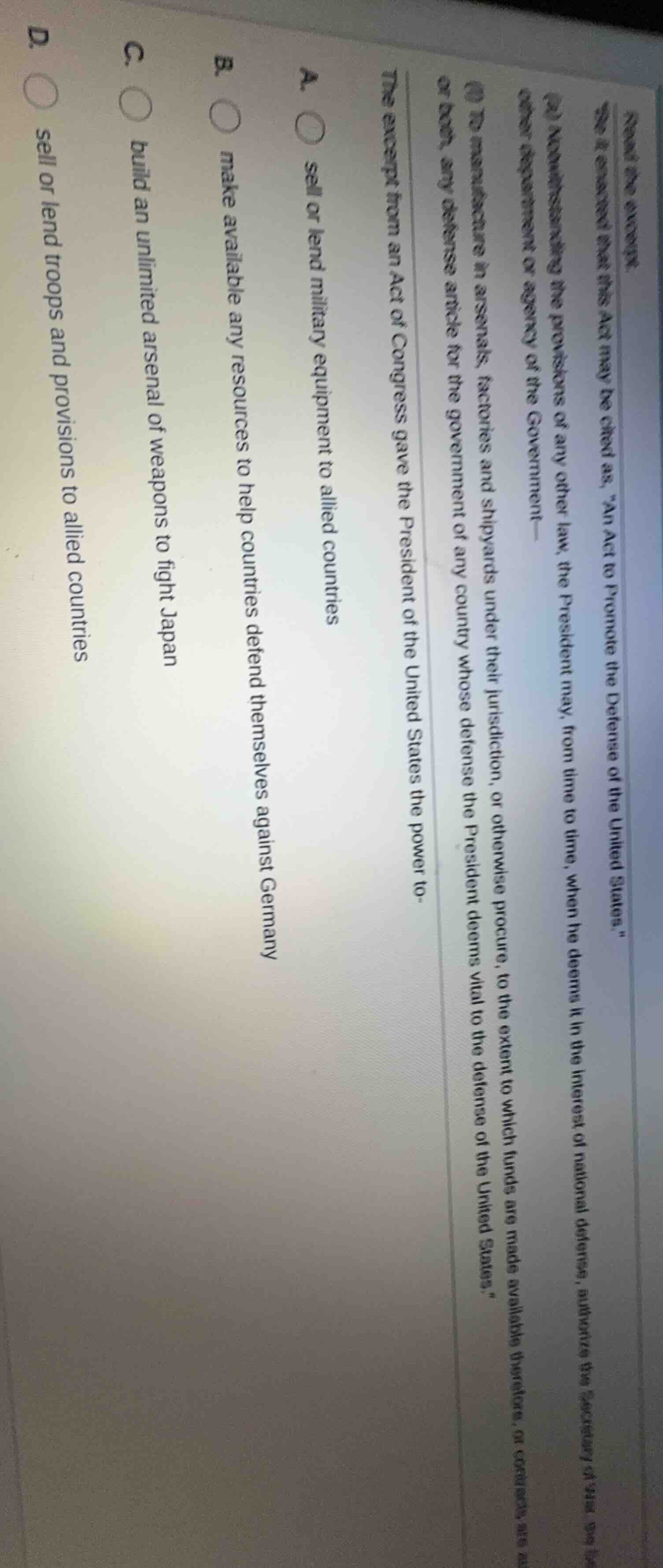 name the excerpt. so it is enacted that this act may be cited as, \an a…